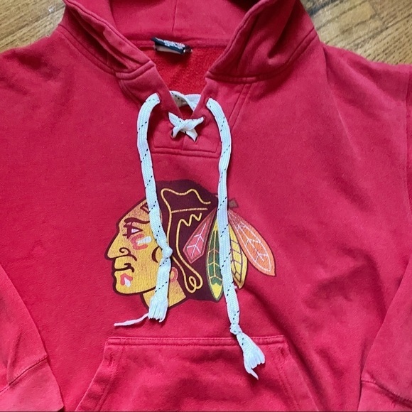 NHL Chicago Blackhawks Bobby Hull 9 Alumni Game Hoodie Sz S - Picture 2 of 12